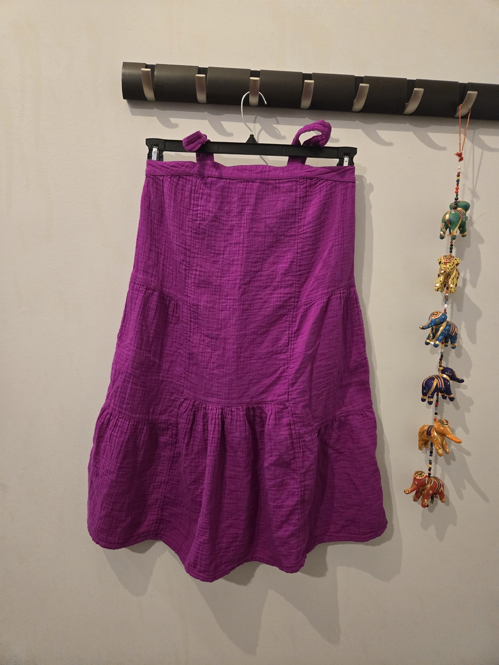 GAP Bright Purple Tiered A-Line Dress